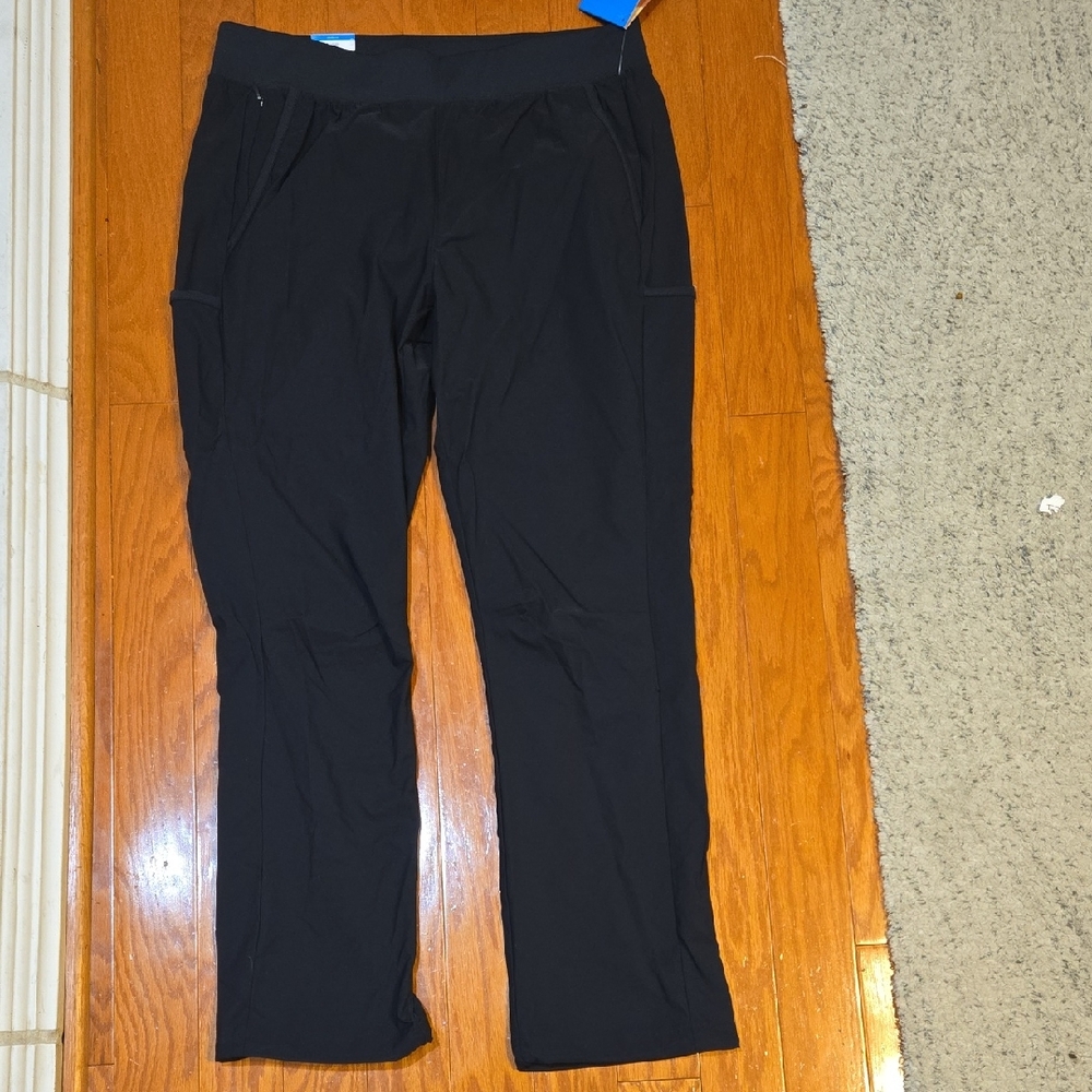 Columbia Black Straight Leg Active Fit Sportswear Pants Size Large NWT